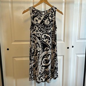 Loft paisley print swing dress